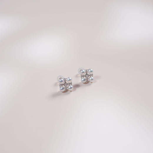 瑞果系列S925银 淡水珍珠耳饰 4-4.5mm 商品图1