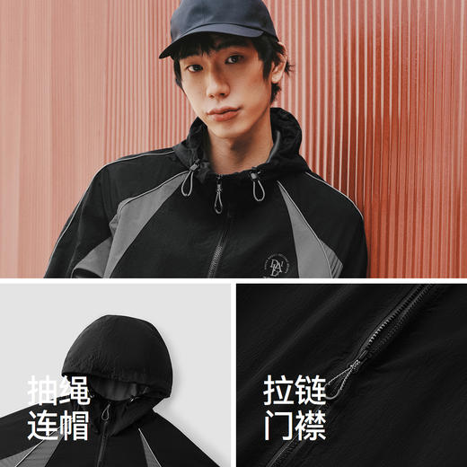 商场同款|森马夹克男春季运动风轻量便服2026新款户外微撞色外套 商品图3