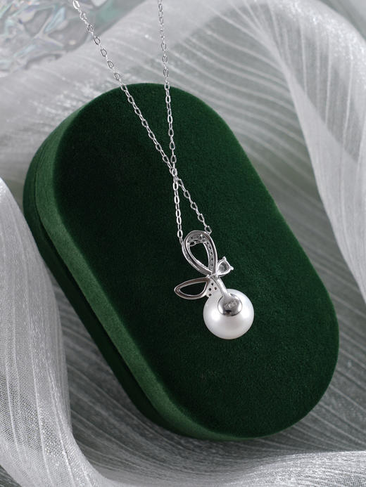 子佩集【蝴蝶缪斯】银S925珍珠惜王妃套链【MLTL004】9mm珠蝴蝶结2601 商品图4