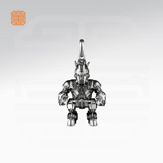 玺匠金铺《足银生肖机甲》足银999 十二生肖吊坠项链生日礼物 商品图7