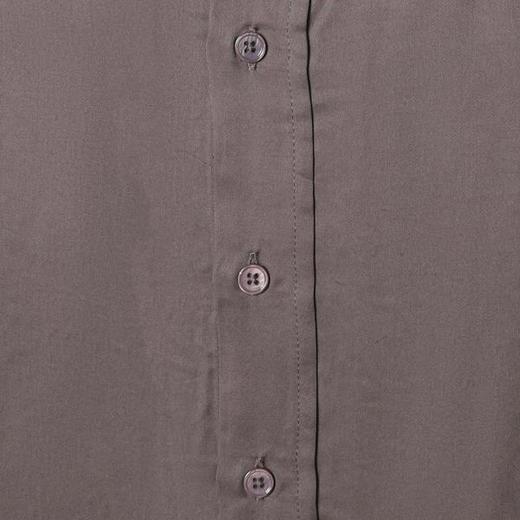 OAS2828SDSA秋冬新款痞帅男装设计师纯色亲肤翻领长袖衬衫超柔休闲衬衣 商品图3