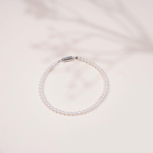 彩云系列S925银 淡水珍珠手链 3-4mm 商品图1
