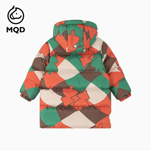 【秒1】【MQD】男童冬季满印趣味艺术花版连帽羽绒服 商品图5