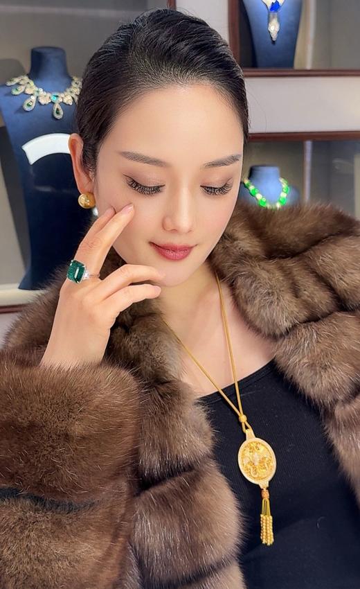 GAONAS   经典贵气16mm金色珠耳钉11789EGO 商品图3
