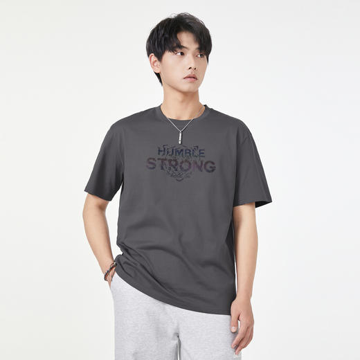 GXG男装【渐变老虎】夏季时尚百搭印花男士纯棉圆领短袖t恤K&C 商品图4