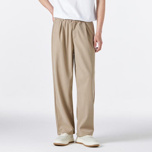 GXG男装【肌理面料】25春季简约日常通勤时尚百搭男式休闲直筒裤K&C 商品图10