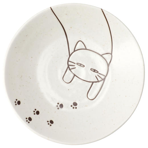 厨房日式超轻量餐具大碗饭碗圆盘餐盘 黑猫白猫 商品图5