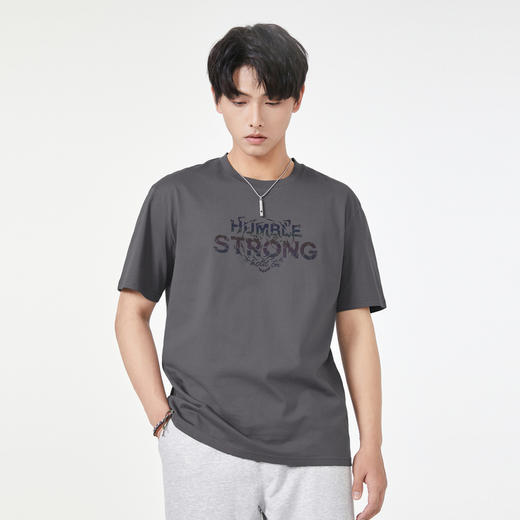 GXG男装【渐变老虎】夏季时尚百搭印花男士纯棉圆领短袖t恤K&C 商品图5