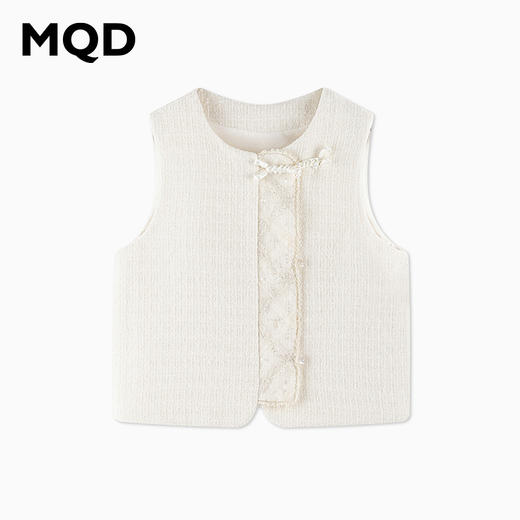 【秒1】【MQD】女童冬季时尚精致小香风休闲马甲 商品图4