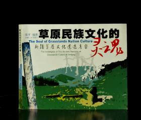 【绝版】《草原民族文化的灵魂：新疆草原文化遗址考察》，24开平装，铜版彩印，张平编著，新疆人民出版社2006年一版一印，232面，定价38.8元，售价30元。