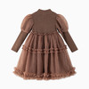 【秒2】【MQD】女童冬季复古蓬松舒适休闲长袖连衣裙 商品缩略图6