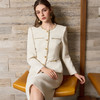 IWY/小香风金丝边米白色西装套裙女轻熟优雅风两件套气质职业装25CS888 商品缩略图4