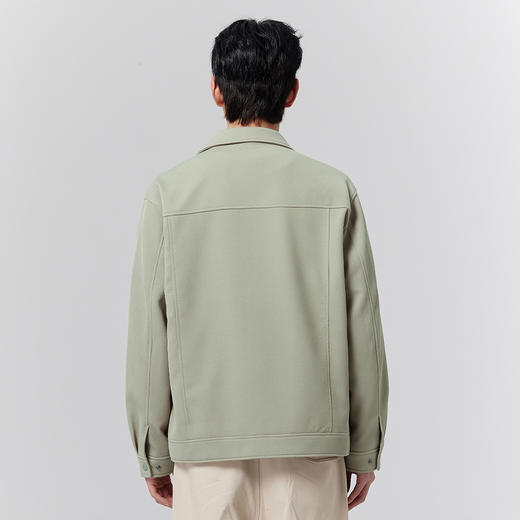 GXG男装【结构线条】25春季时尚创意分割斜纹翻领男式休闲夹克K&C 商品图11