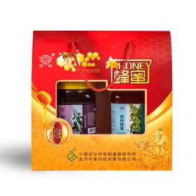 华兴牌 蜂蜜礼盒 椴树蜂蜜+荆条蜂蜜(礼盒单独发出,需组装)