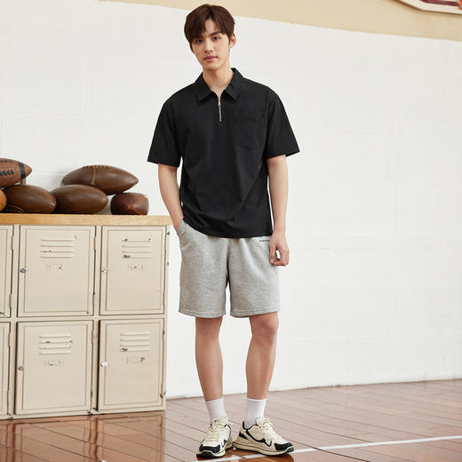 GXG男装夏季时尚百搭拉链款男士休闲翻领polo衫K&C 商品图10