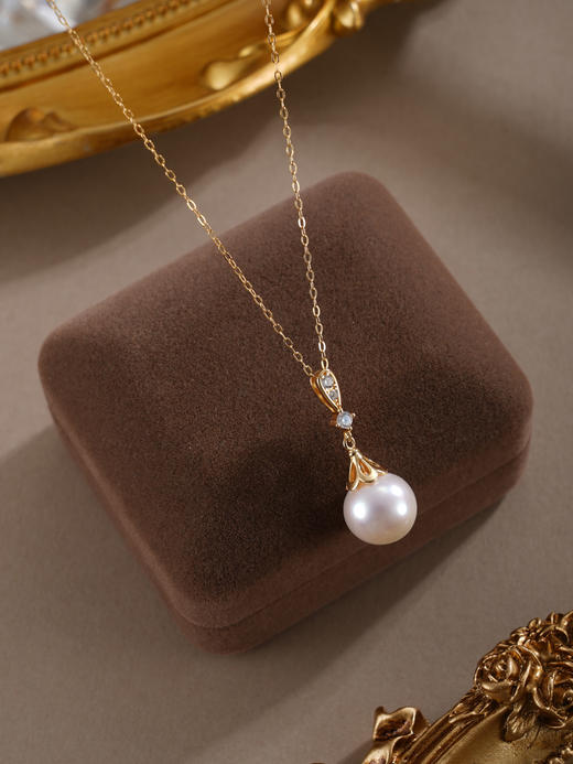 子佩集【星芒圣灵】银S925珍珠惜王妃套链【MLTL014】10mm珠镀金水滴吊球2601 商品图4