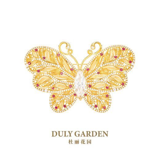 杜丽花园DULY GARDEN金色蝴蝶胸针11870ZGO 商品图0