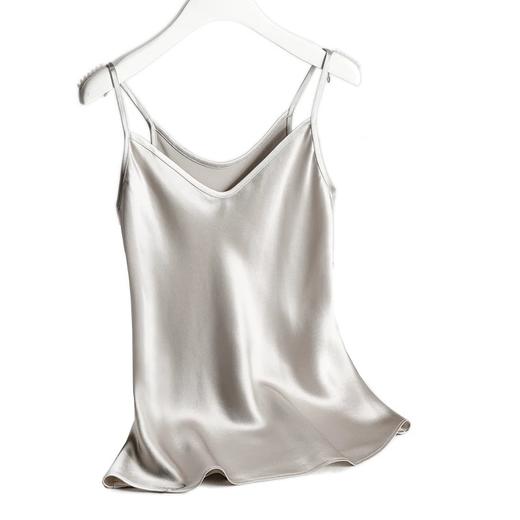 「断码清仓」缎面V领吊带背心进口醋酸内搭 L码  ZFYY305 商品图0