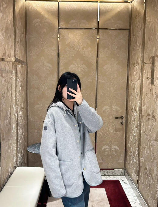 114-2 帮清库 亏清 忙可三合一 羊毛羊绒呢大衣 鹅绒马甲 轻盈保暖多穿外套 只换码不退货 商品图5