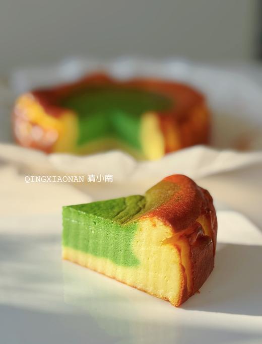 【切块cake】限时福利 绵软细腻好吃在没边了 顶配抹茶原味双重口味巴斯克切块蛋糕 商品图1
