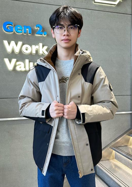 佐丹奴男装三层5A鹅绒羽绒外套 01073621 商品图3