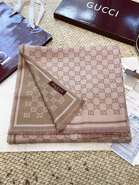 秋冬特惠💰240 古驰围巾【小G双面-Gu秋冬新款，GG时髦复古双面羊毛围巾！！】