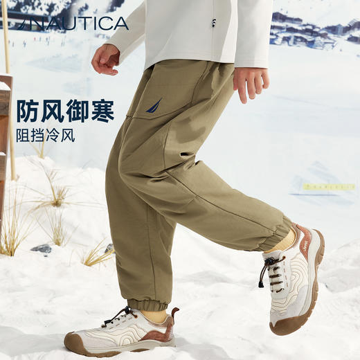 NAUTICA诺帝卡童装 梭织加绒长裤 NK340180 商品图4