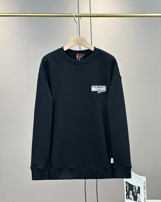 福神飞机头达摩新款套头银狐绒圆领卫衣休闲情侣款 商品图5