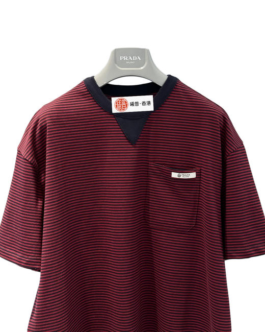 女款条纹短袖T恤ho020 商品图2