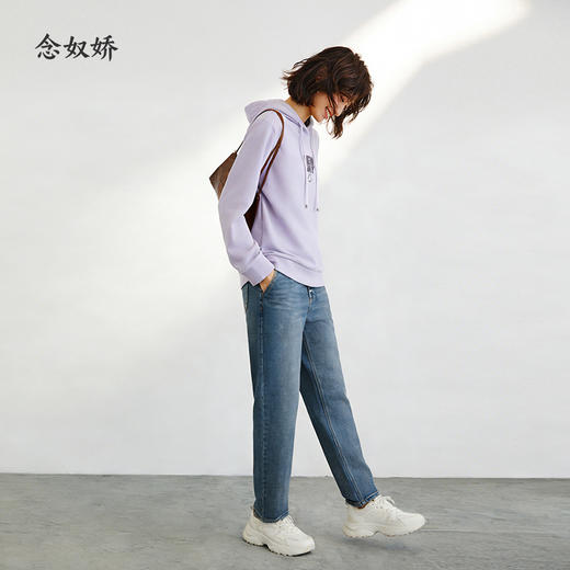 【商场同款】CNA5905 “ 元气卫衣 ” 低饱和薰衣草紫，不挑肤色的温柔紫色卫衣 商品图8