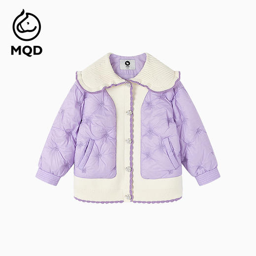 【秒1】【MQD】女童冬季假两件拼接三防保暖舒适羽绒服 商品图2