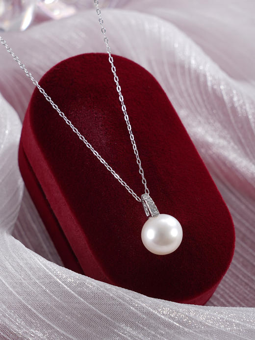 子佩集【小清欢】银S925珍珠惜王妃套链【MLTL023】10mm珠吊球一字2601 商品图2