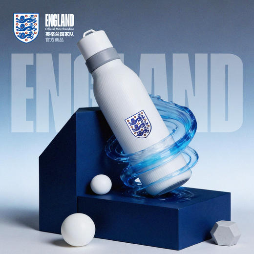 【官方正版】英格兰国家队 | 白色队徽保温杯户外便携水杯 商品图1