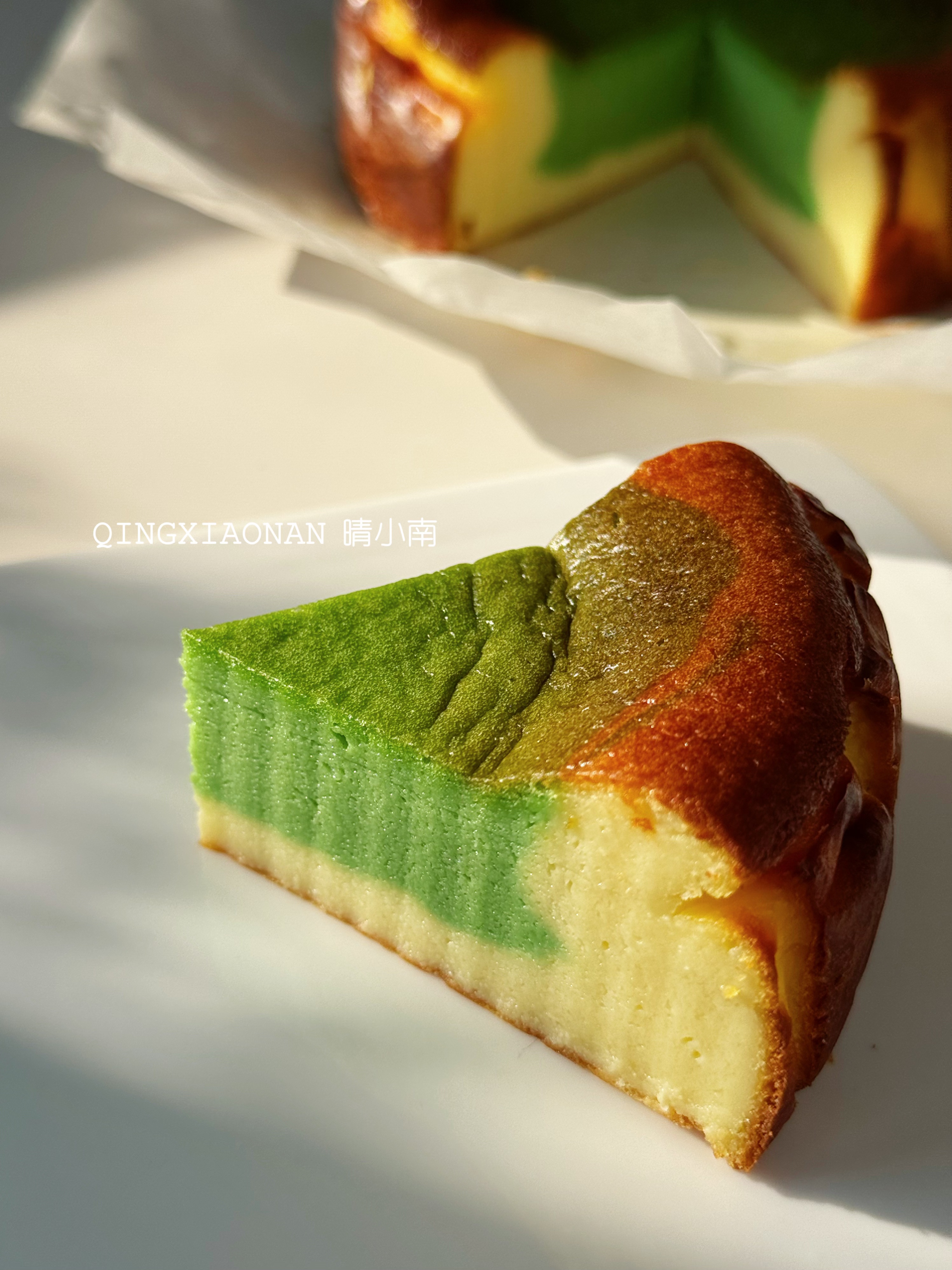 【切块cake】限时福利 绵软细腻好吃在没边了 顶配抹茶原味双重口味巴斯克切块蛋糕