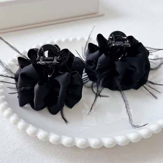 缎面羽毛云朵小抓对装抓夹-纪念日百货门店同款169393410 商品图2