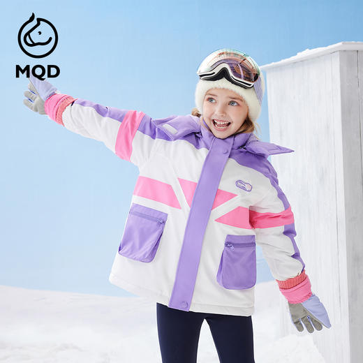 【秒1】【MQD】女童透气透湿童趣印花防风滑雪服 商品图1