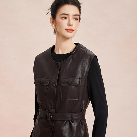 RE804斯尔丽26新款轻奢小香风马甲+网纱连衣裙名媛气质免搭配两件套 商品图2