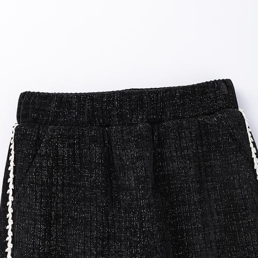 【秒3】【MQD】女童冬季保暖舒适撞色花边时尚休闲长裤 商品图3