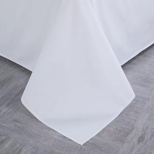 纯棉酒店布草宾馆四件套纯白民宿白色被套床单 商品图4