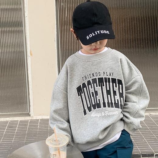 【男女同款❗️儿童加绒卫衣】国标母婴级A类标准，面料柔软舒适，亲肤透气，2026新款秋冬款红色洋气保暖上衣长袖潮外套QQ 商品图3