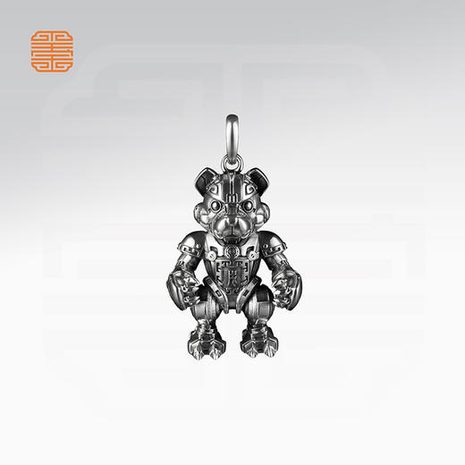 玺匠金铺《足银生肖机甲》足银999 十二生肖吊坠项链生日礼物 商品图11