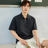 GXG男装夏季时尚百搭拉链款男士休闲翻领polo衫K&C 商品缩略图4