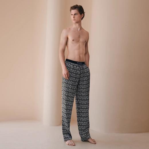 Solo seta22姆米男士真丝睡裤桑蚕丝印花可外穿长裤2025秋冬新款 商品图1