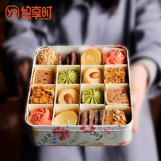 悠享时（YOTIME）什锦曲奇饼干580g礼盒装休闲零食大礼包下午茶点心过节喜饼手信 商品图8