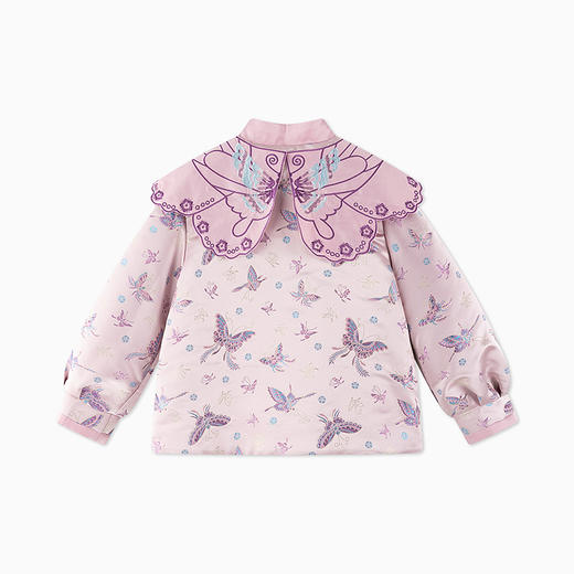 【秒1】【MQD】女童刺绣云肩国风提花精致复古立领棉衣 商品图9