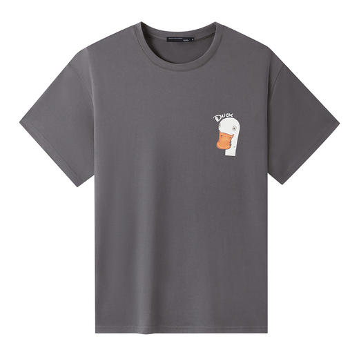 GXG男装【100%棉】夏季卡通动物印花情侣款百搭圆领短袖t恤K&C 商品图6