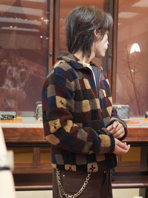 𝟐𝟔春款老花方块羊羔毛外套011307 商品图3