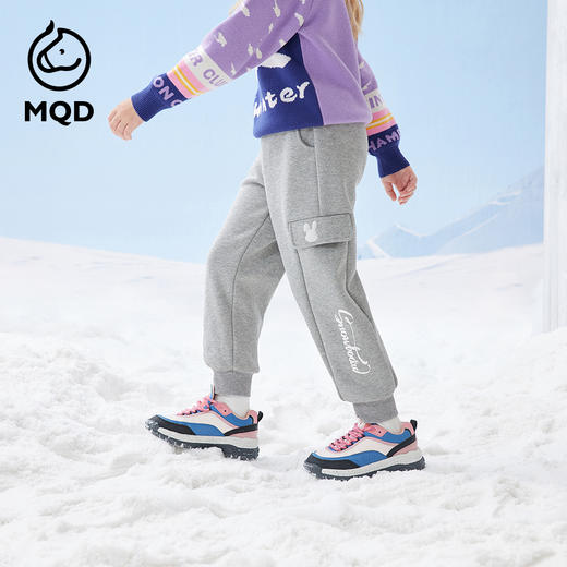 【秒3】【MQD】女童冬季精致立体装饰休闲针织长裤 商品图2
