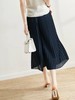 「断码清仓」夏季大码女装双层七分百褶阔腿裤 L码  ZFYY314 商品缩略图6