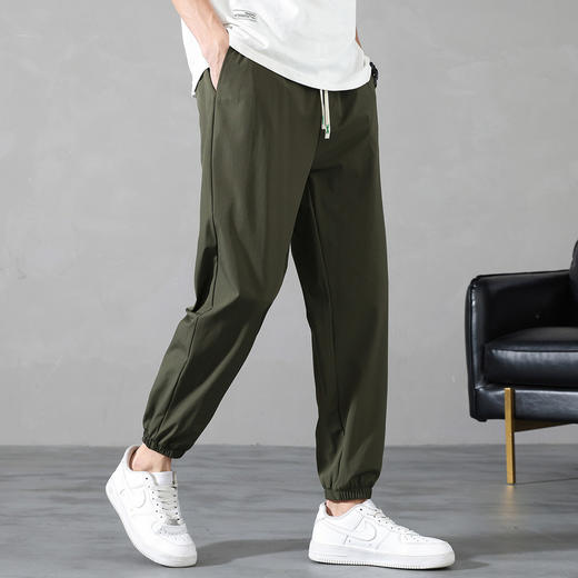 GXG男装【凉爽透气】夏季时尚简约透气舒适男士束脚休闲长裤K&C 商品图6